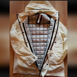 Nike Thermore Thermal Insulation Jacket Sz Small Reversible Ivory Quilted Vest